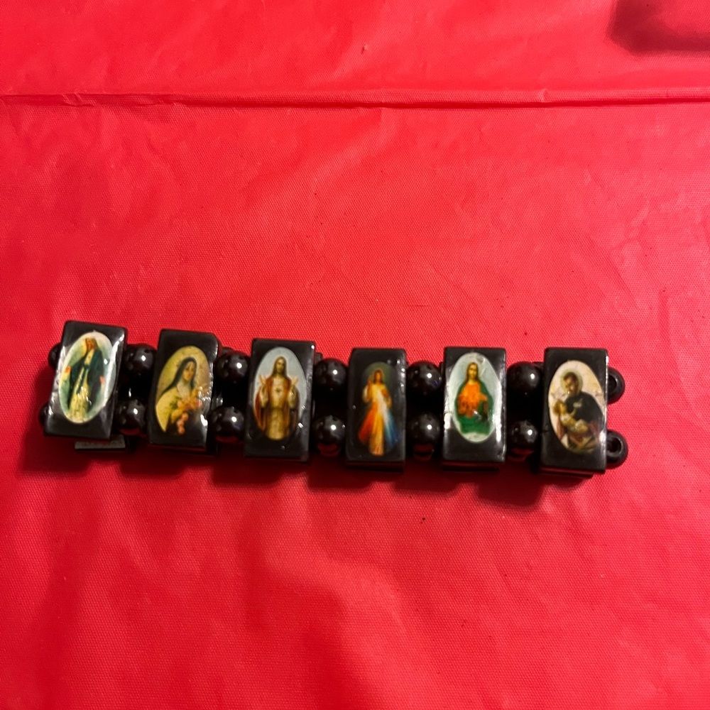 Religious.Catholic Bracelets with Images of Saints, Magnetic. Reversible. NWOT.